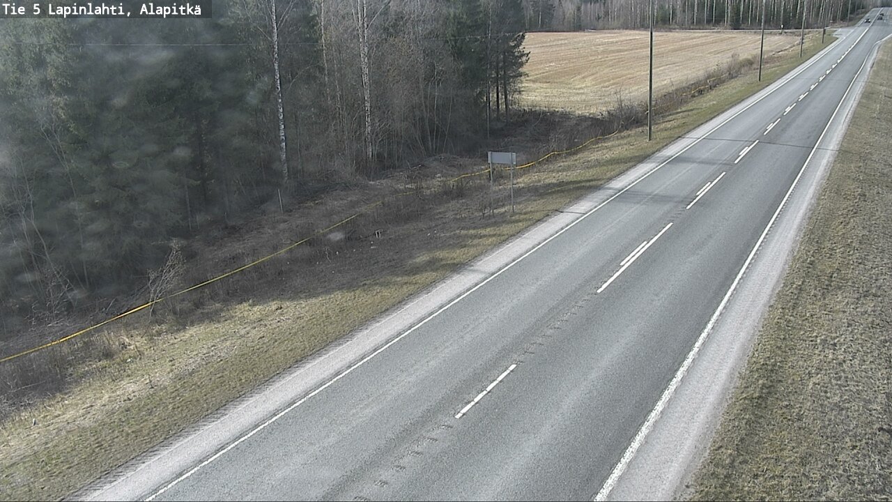 Weather Camera Image Väg 5 Lapinlax, Alapitkä, Lapinlahti, Pohjois-Savo