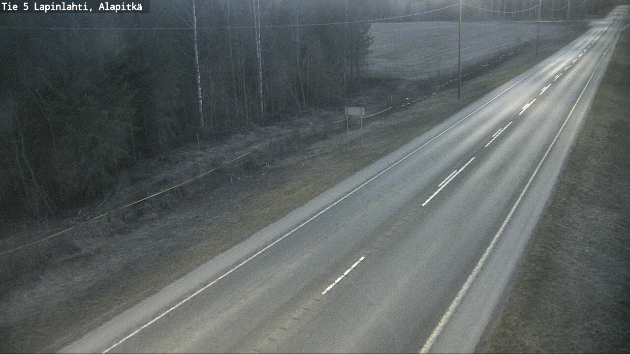 Weather Camera Image Väg 5 Lapinlax, Alapitkä, Lapinlahti, Pohjois-Savo