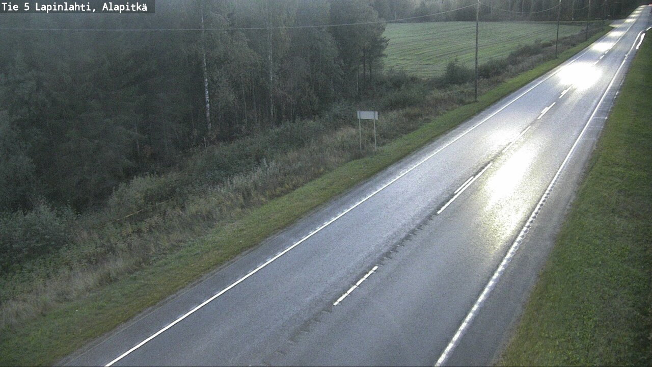 Weather Camera Image Väg 5 Lapinlax, Alapitkä, Lapinlahti, Pohjois-Savo