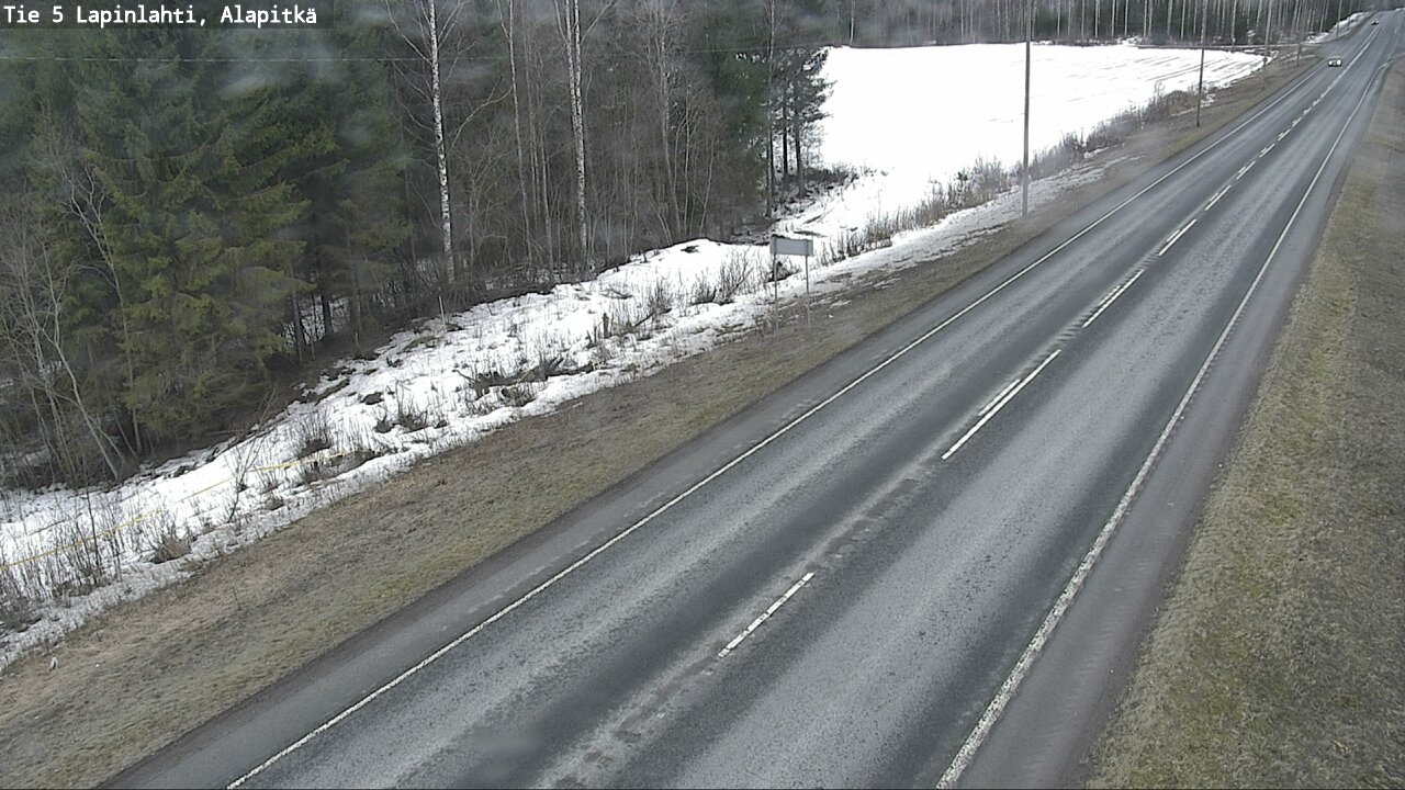 Weather Camera Image Väg 5 Lapinlax, Alapitkä, Lapinlahti, Pohjois-Savo