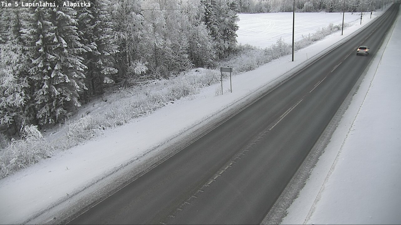 Weather Camera Image Road 5 Lapinlahti, Alapitkä, Lapinlahti, Pohjois-Savo