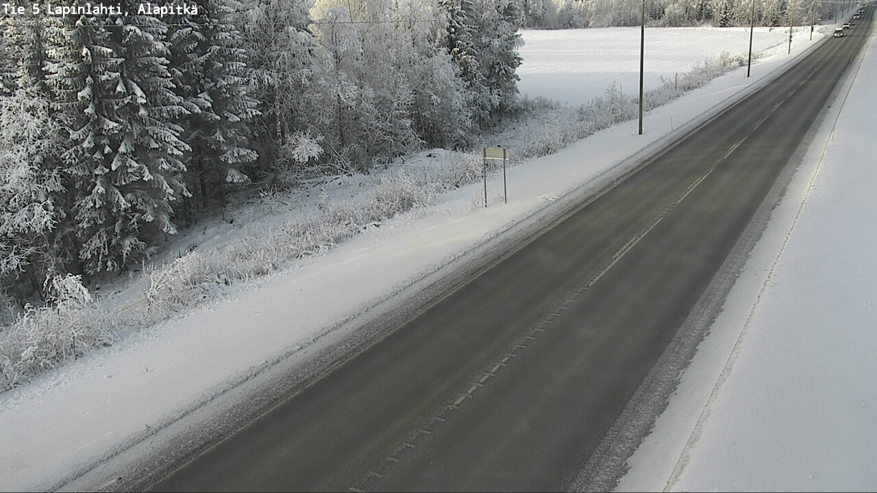 Weather Camera Image Road 5 Lapinlahti, Alapitkä, Lapinlahti, Pohjois-Savo