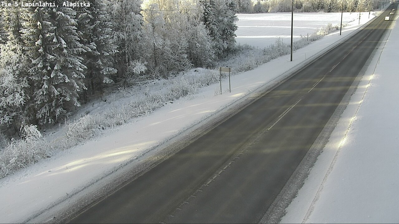 Weather Camera Image Road 5 Lapinlahti, Alapitkä, Lapinlahti, Pohjois-Savo