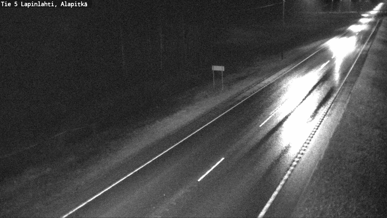 Weather Camera Image Road 5 Lapinlahti, Alapitkä, Lapinlahti, Pohjois-Savo