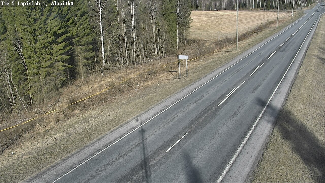Weather Camera Image Väg 5 Lapinlax, Alapitkä, Lapinlahti, Pohjois-Savo