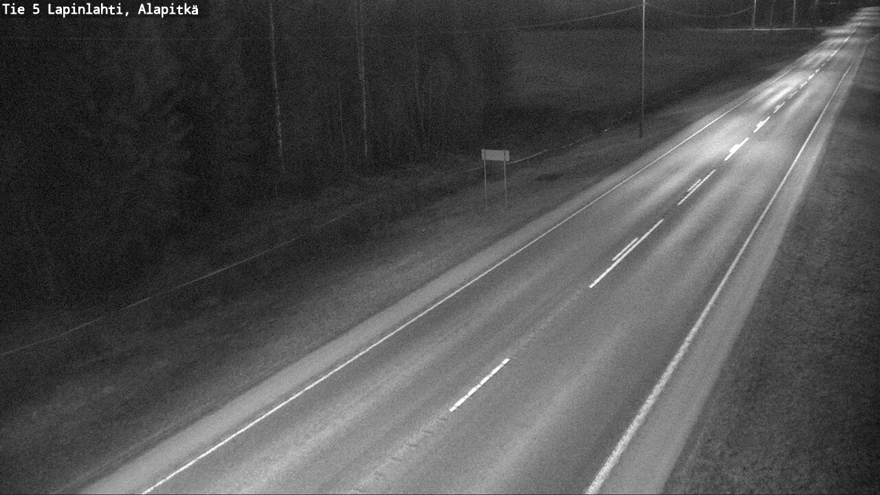 Weather Camera Image Väg 5 Lapinlax, Alapitkä, Lapinlahti, Pohjois-Savo