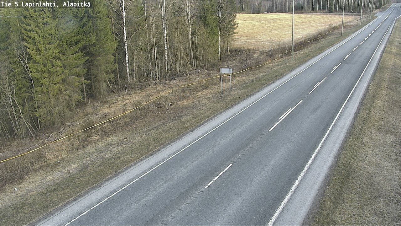 Weather Camera Image Väg 5 Lapinlax, Alapitkä, Lapinlahti, Pohjois-Savo
