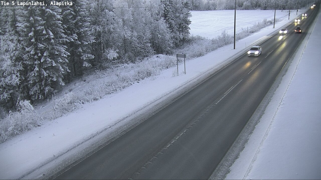 Weather Camera Image Road 5 Lapinlahti, Alapitkä, Lapinlahti, Pohjois-Savo