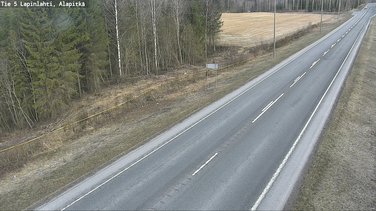 Weather Camera Image Väg 5 Lapinlax, Alapitkä, Lapinlahti, Pohjois-Savo