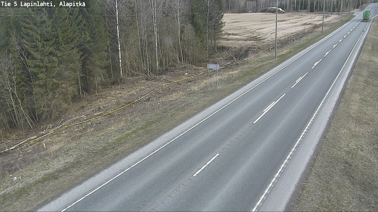 Weather Camera Image Väg 5 Lapinlax, Alapitkä, Lapinlahti, Pohjois-Savo