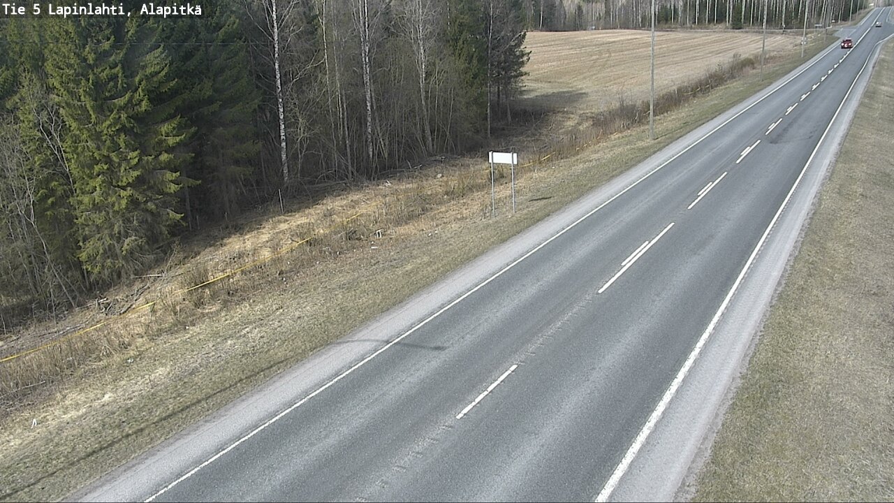 Weather Camera Image Road 5 Lapinlahti, Alapitkä, Lapinlahti, Pohjois-Savo