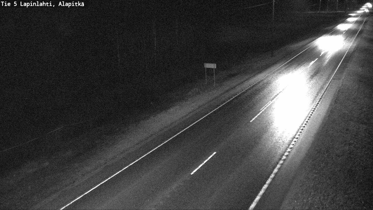 Weather Camera Image Road 5 Lapinlahti, Alapitkä, Lapinlahti, Pohjois-Savo