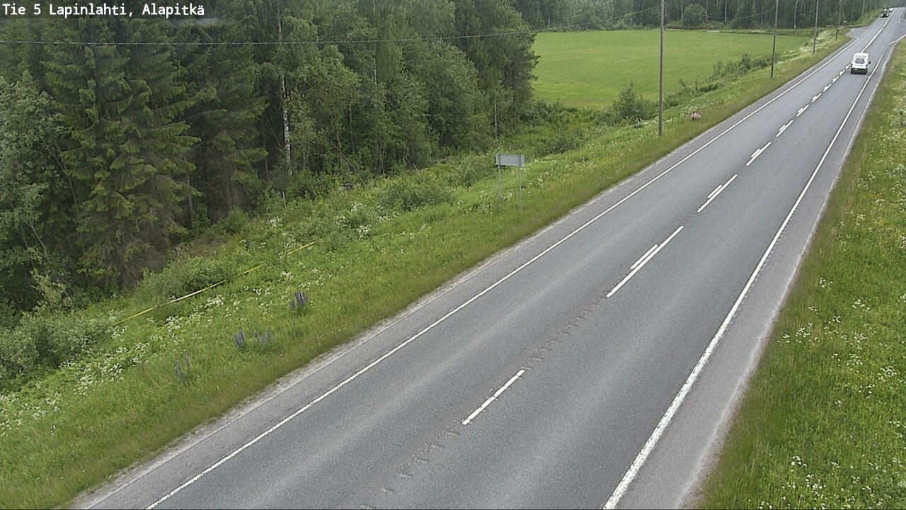 Weather Camera Image Road 5 Lapinlahti, Alapitkä, Lapinlahti, Pohjois-Savo