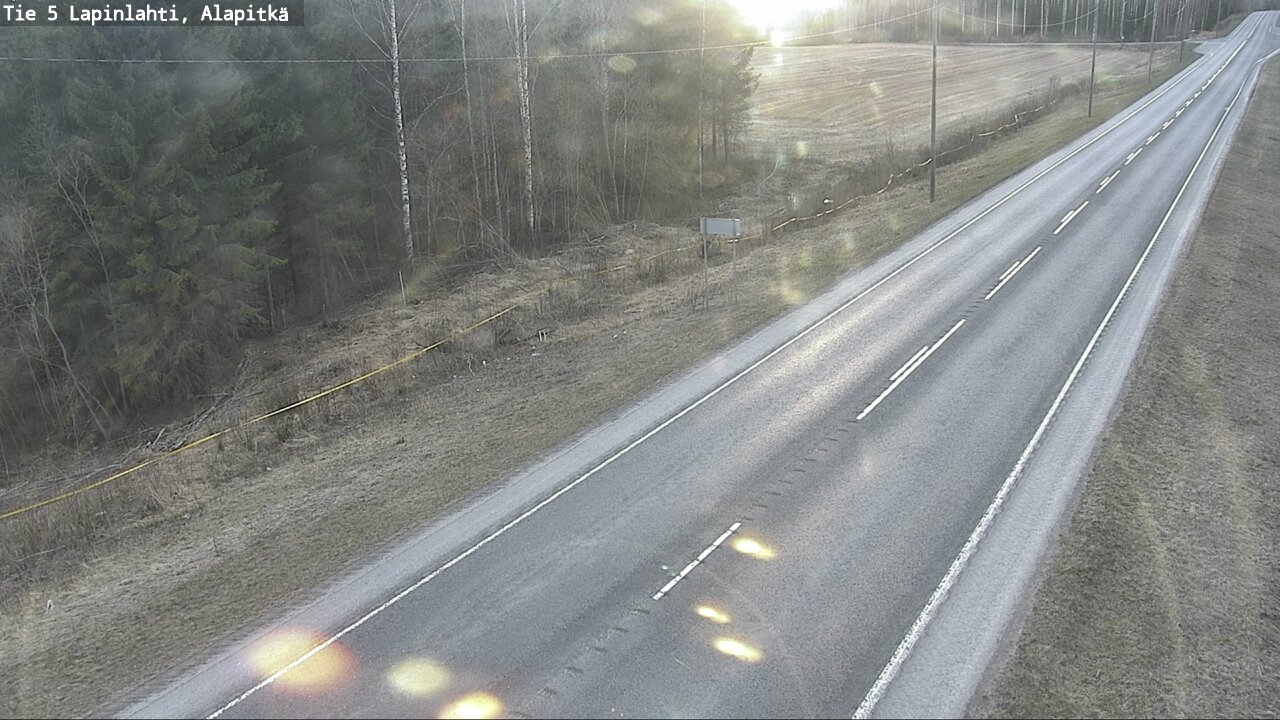 Weather Camera Image Väg 5 Lapinlax, Alapitkä, Lapinlahti, Pohjois-Savo
