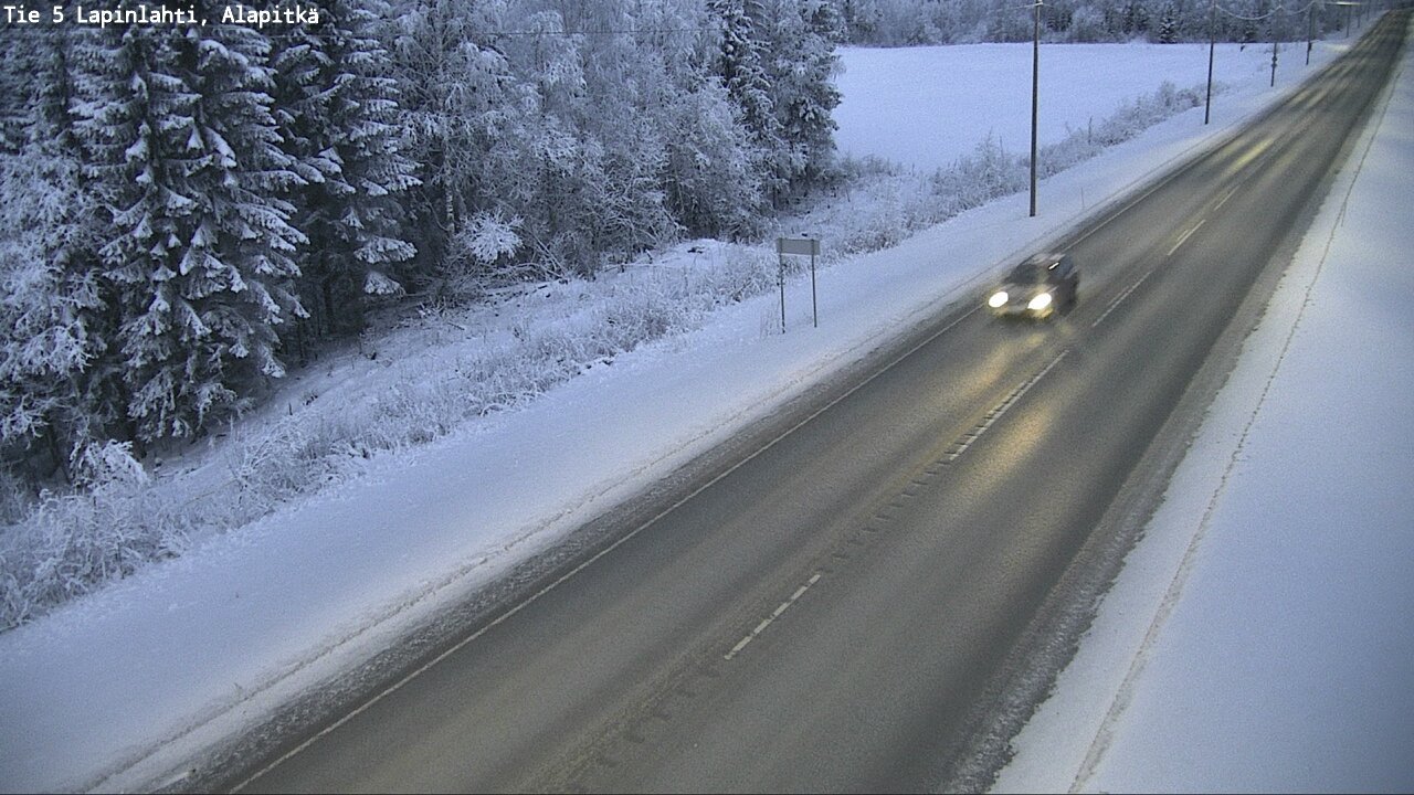 Weather Camera Image Road 5 Lapinlahti, Alapitkä, Lapinlahti, Pohjois-Savo