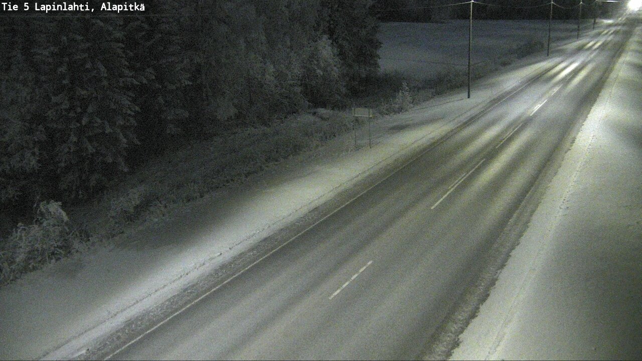Weather Camera Image Väg 5 Lapinlax, Alapitkä, Lapinlahti, Pohjois-Savo