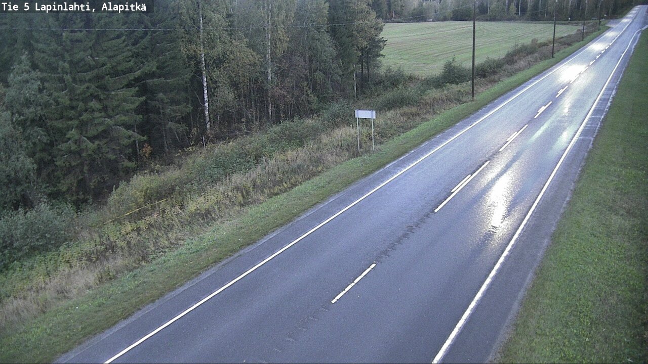 Weather Camera Image Väg 5 Lapinlax, Alapitkä, Lapinlahti, Pohjois-Savo