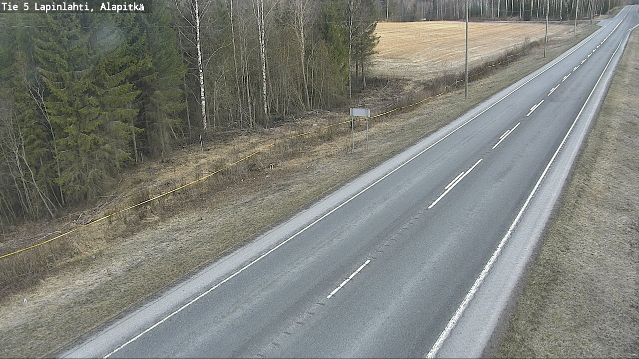 Weather Camera Image Väg 5 Lapinlax, Alapitkä, Lapinlahti, Pohjois-Savo