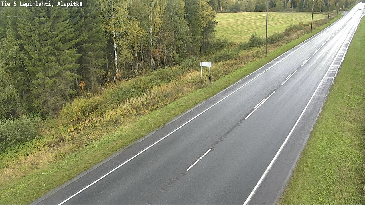 Weather Camera Image Väg 5 Lapinlax, Alapitkä, Lapinlahti, Pohjois-Savo