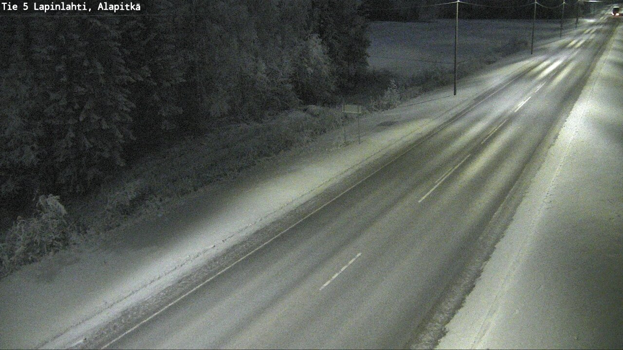 Weather Camera Image Väg 5 Lapinlax, Alapitkä, Lapinlahti, Pohjois-Savo