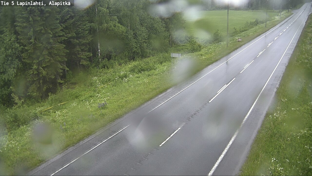 Weather Camera Image Road 5 Lapinlahti, Alapitkä, Lapinlahti, Pohjois-Savo