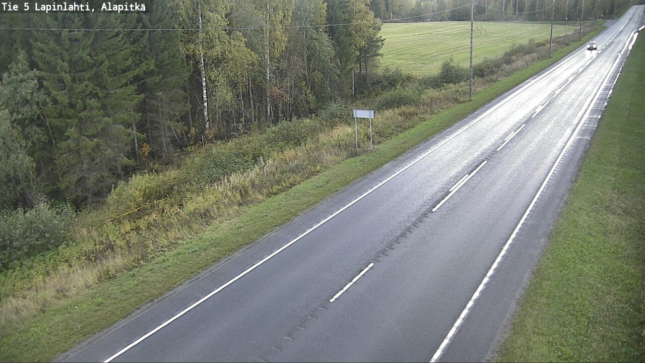 Weather Camera Image Väg 5 Lapinlax, Alapitkä, Lapinlahti, Pohjois-Savo