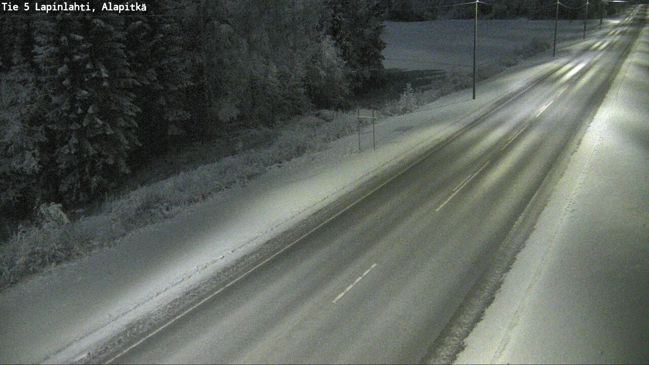 Weather Camera Image Road 5 Lapinlahti, Alapitkä, Lapinlahti, Pohjois-Savo