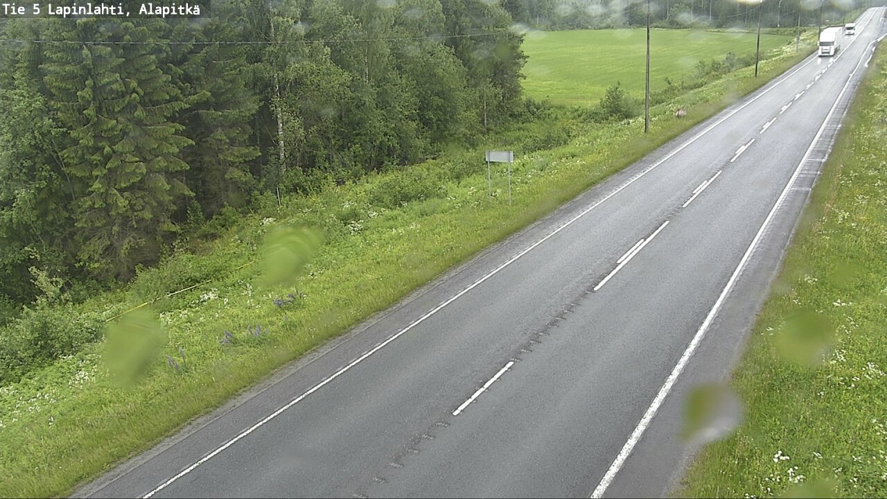 Weather Camera Image Väg 5 Lapinlax, Alapitkä, Lapinlahti, Pohjois-Savo