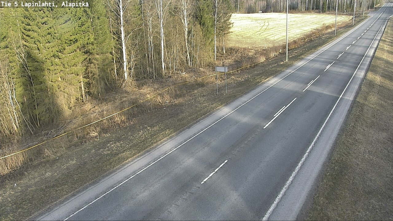 Weather Camera Image Road 5 Lapinlahti, Alapitkä, Lapinlahti, Pohjois-Savo