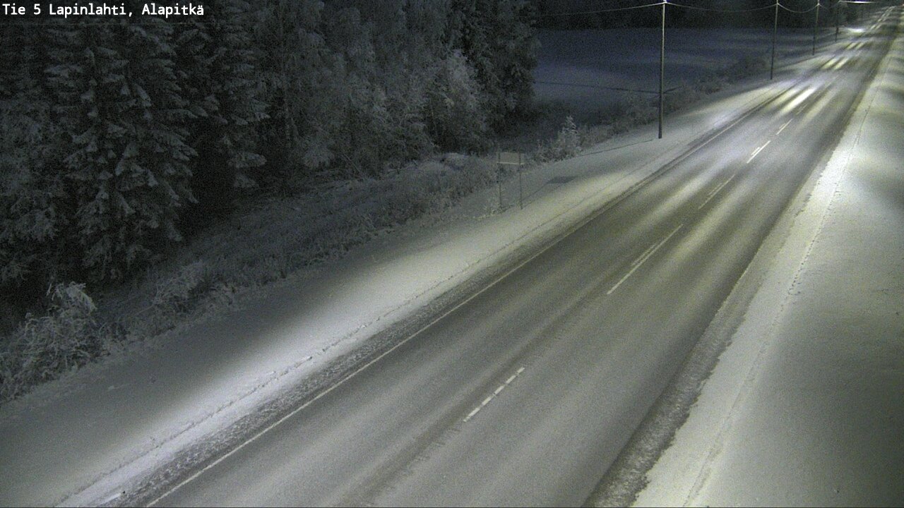 Weather Camera Image Road 5 Lapinlahti, Alapitkä, Lapinlahti, Pohjois-Savo