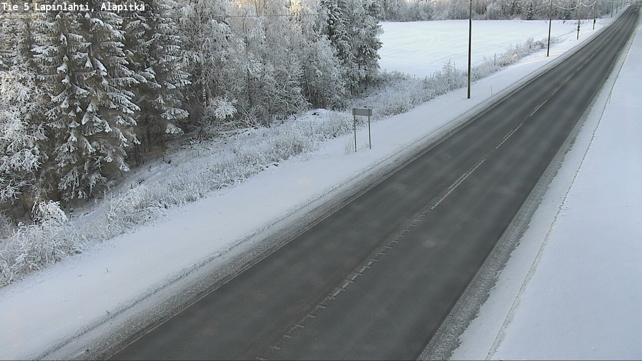 Weather Camera Image Road 5 Lapinlahti, Alapitkä, Lapinlahti, Pohjois-Savo