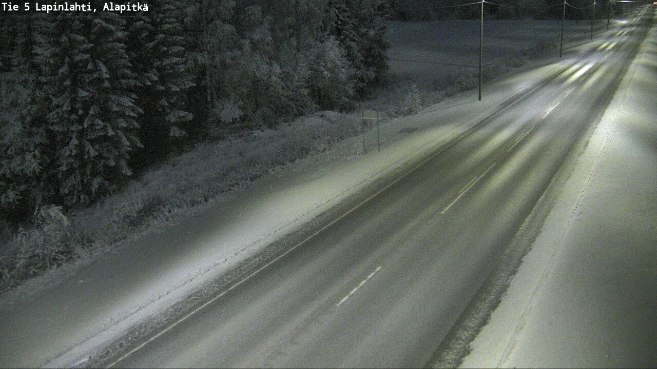 Weather Camera Image Road 5 Lapinlahti, Alapitkä, Lapinlahti, Pohjois-Savo
