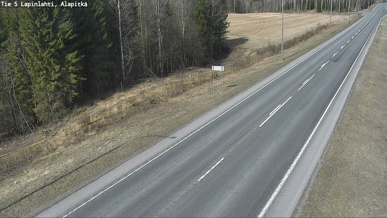 Weather Camera Image Väg 5 Lapinlax, Alapitkä, Lapinlahti, Pohjois-Savo