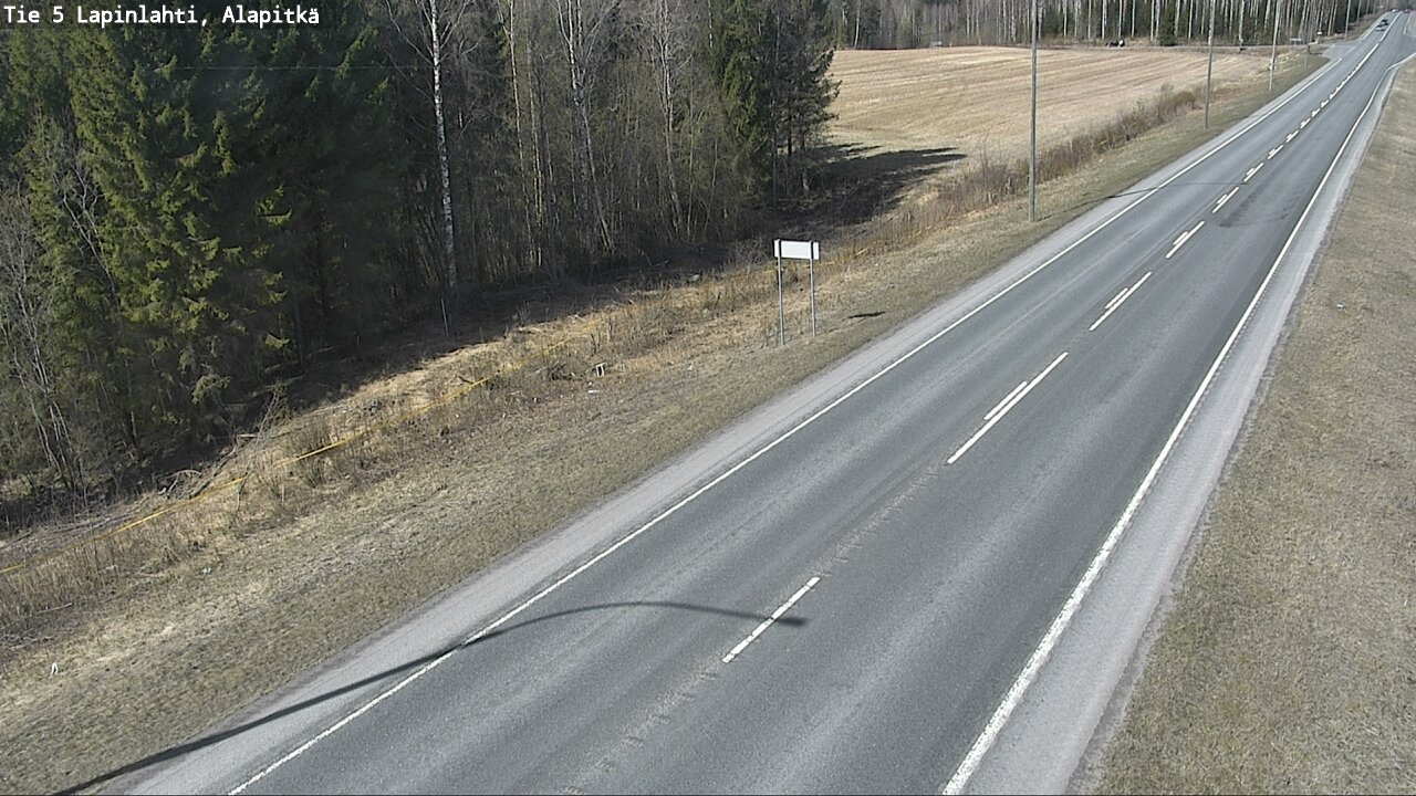 Weather Camera Image Väg 5 Lapinlax, Alapitkä, Lapinlahti, Pohjois-Savo