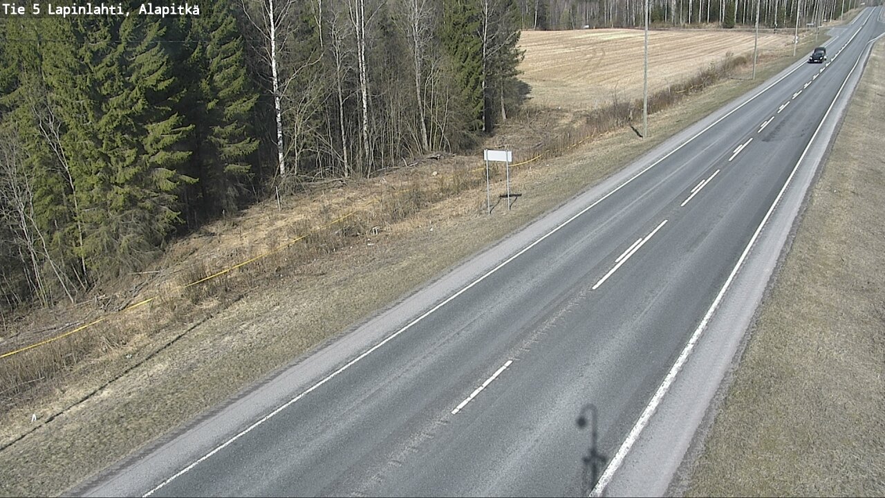 Weather Camera Image Väg 5 Lapinlax, Alapitkä, Lapinlahti, Pohjois-Savo