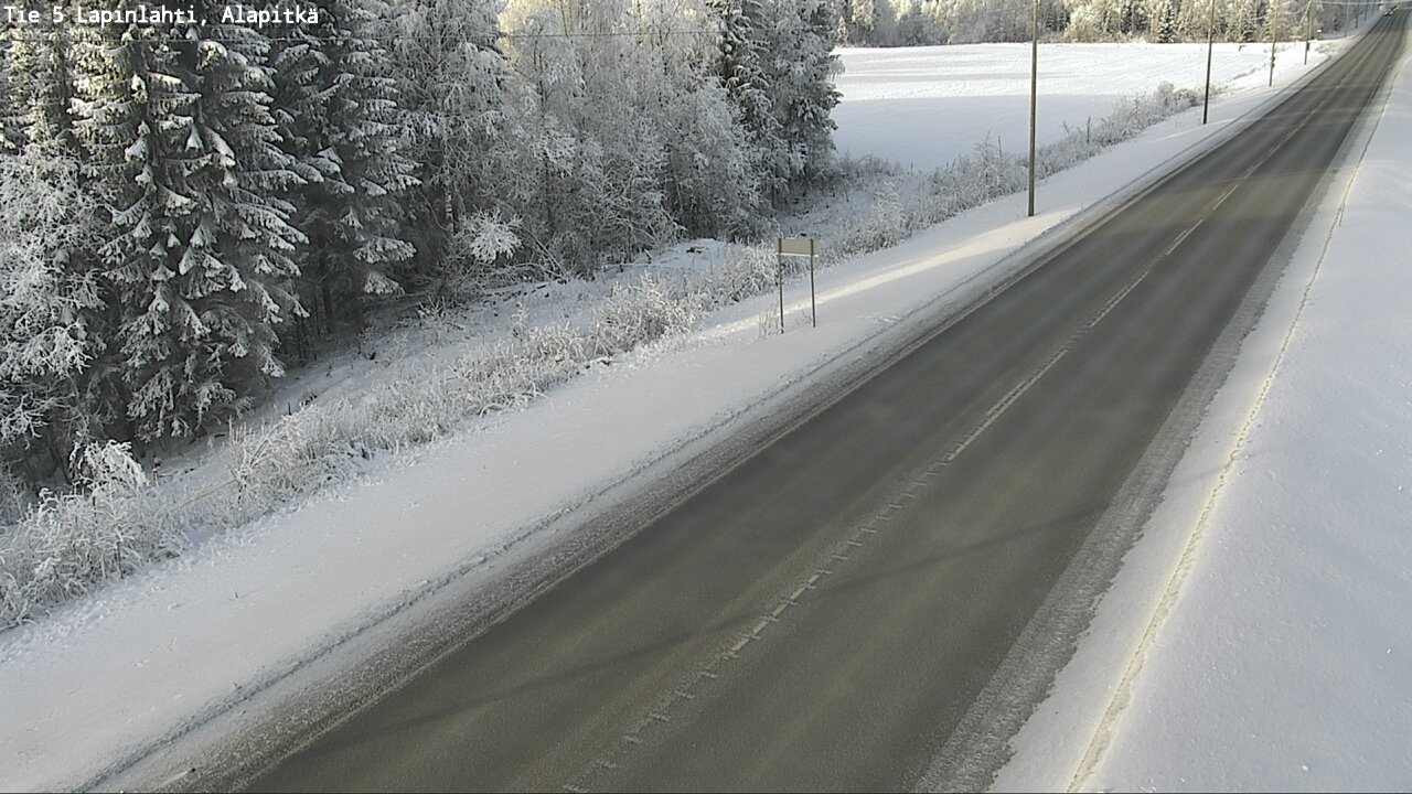 Weather Camera Image Road 5 Lapinlahti, Alapitkä, Lapinlahti, Pohjois-Savo