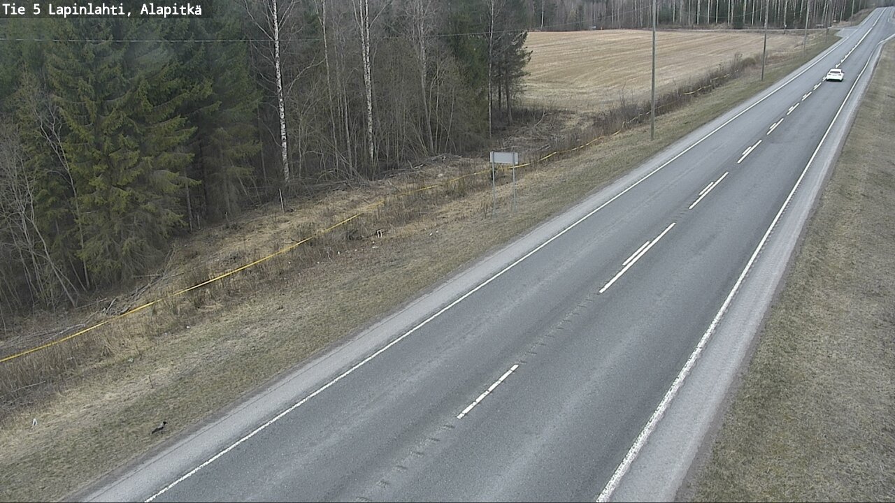Weather Camera Image Road 5 Lapinlahti, Alapitkä, Lapinlahti, Pohjois-Savo