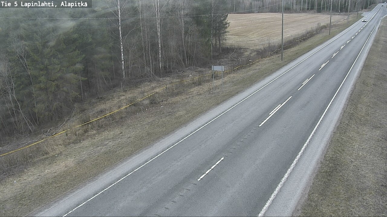 Weather Camera Image Väg 5 Lapinlax, Alapitkä, Lapinlahti, Pohjois-Savo