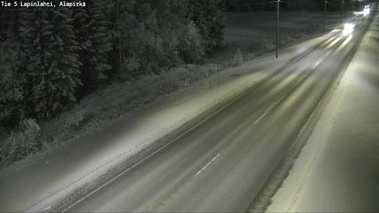 Weather Camera Image Road 5 Lapinlahti, Alapitkä, Lapinlahti, Pohjois-Savo
