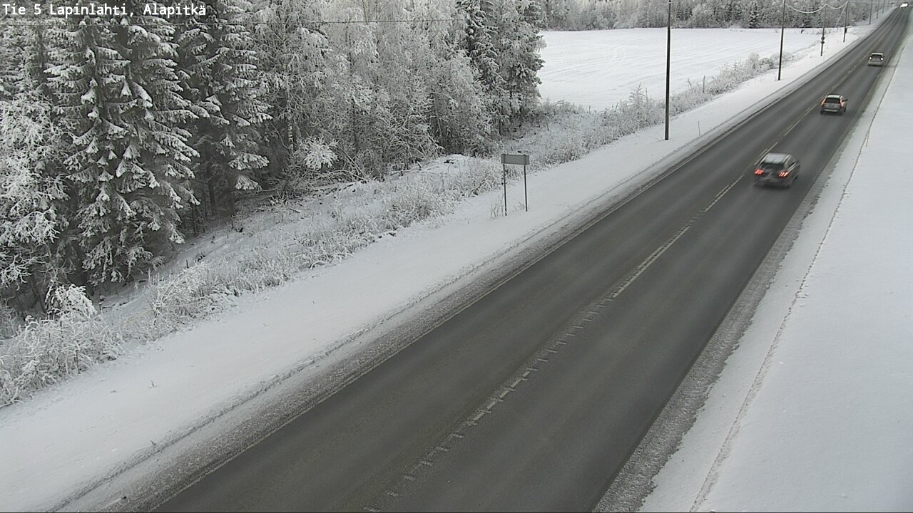 Weather Camera Image Road 5 Lapinlahti, Alapitkä, Lapinlahti, Pohjois-Savo