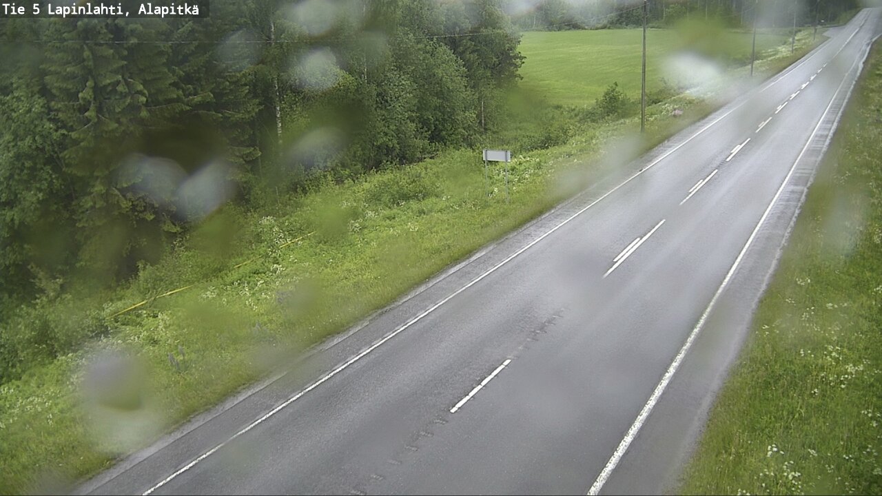 Weather Camera Image Road 5 Lapinlahti, Alapitkä, Lapinlahti, Pohjois-Savo