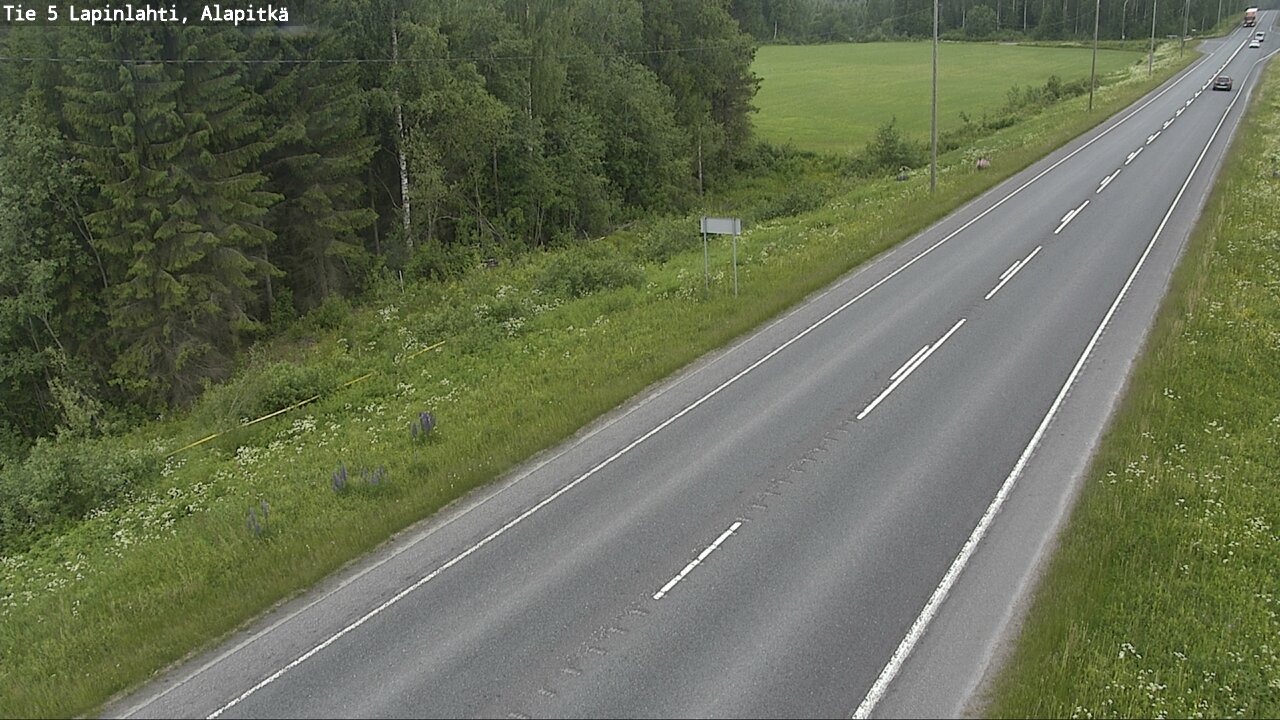 Weather Camera Image Road 5 Lapinlahti, Alapitkä, Lapinlahti, Pohjois-Savo