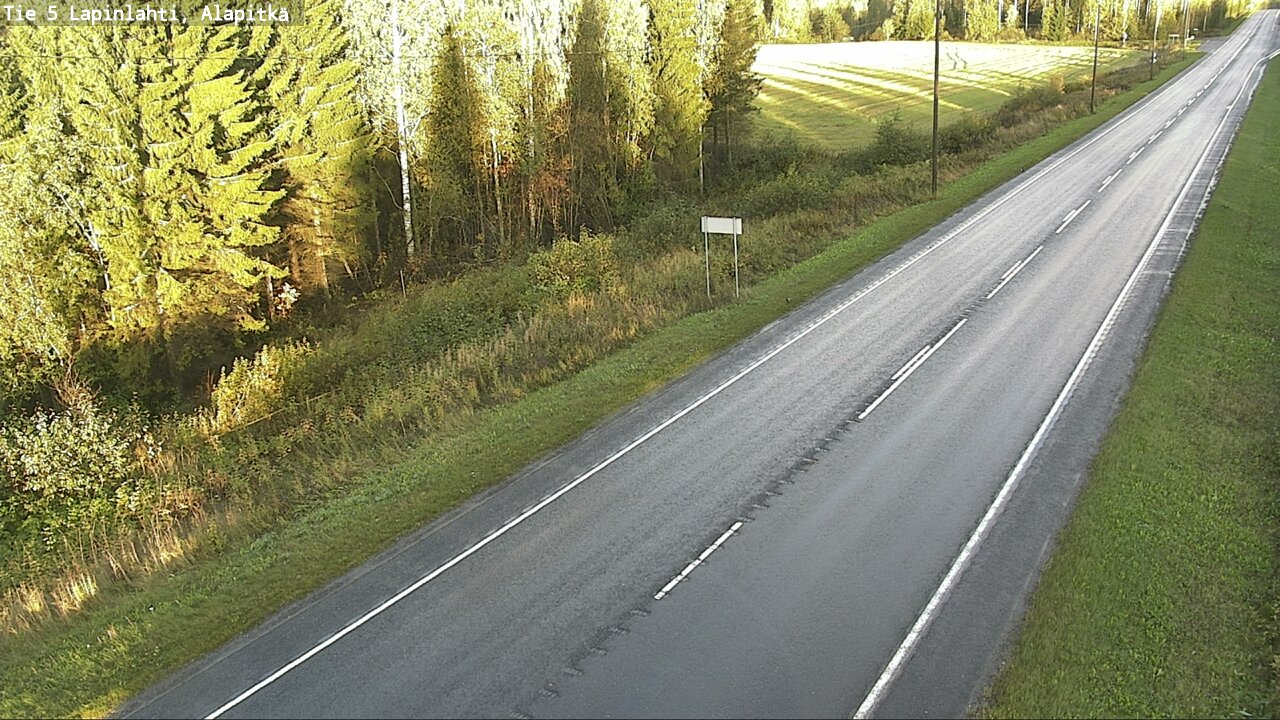 Weather Camera Image Väg 5 Lapinlax, Alapitkä, Lapinlahti, Pohjois-Savo