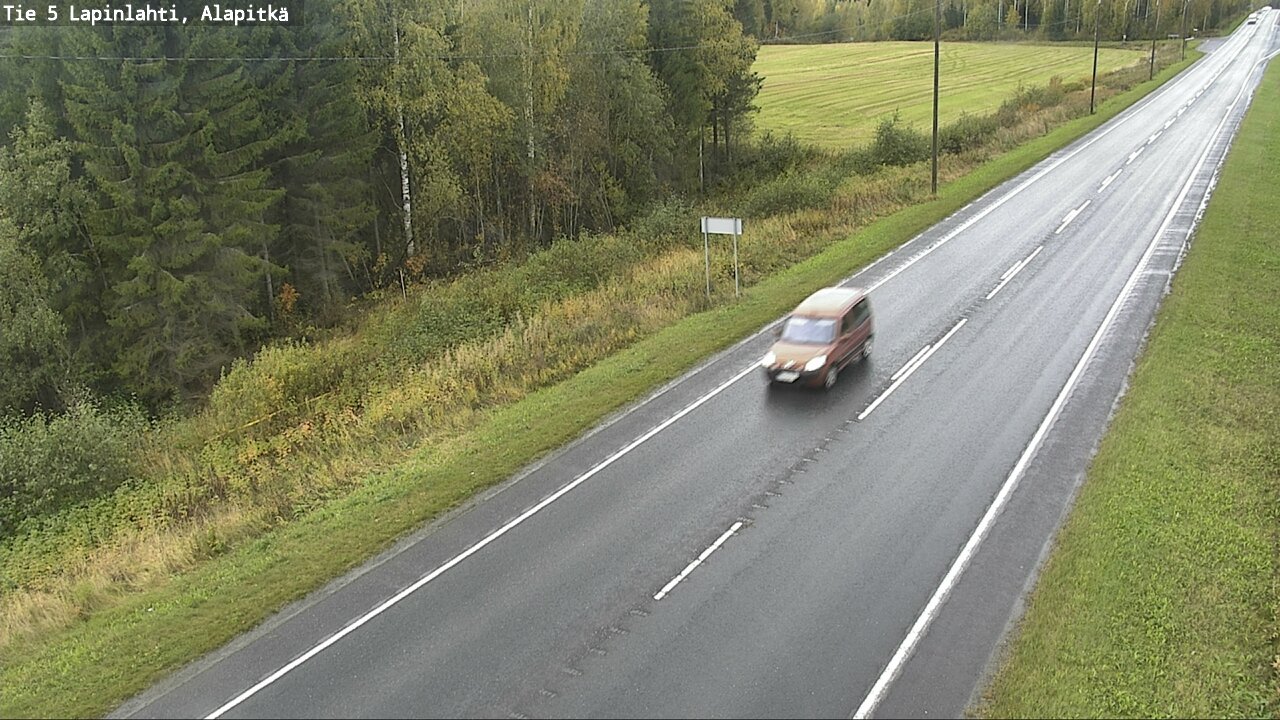 Weather Camera Image Väg 5 Lapinlax, Alapitkä, Lapinlahti, Pohjois-Savo
