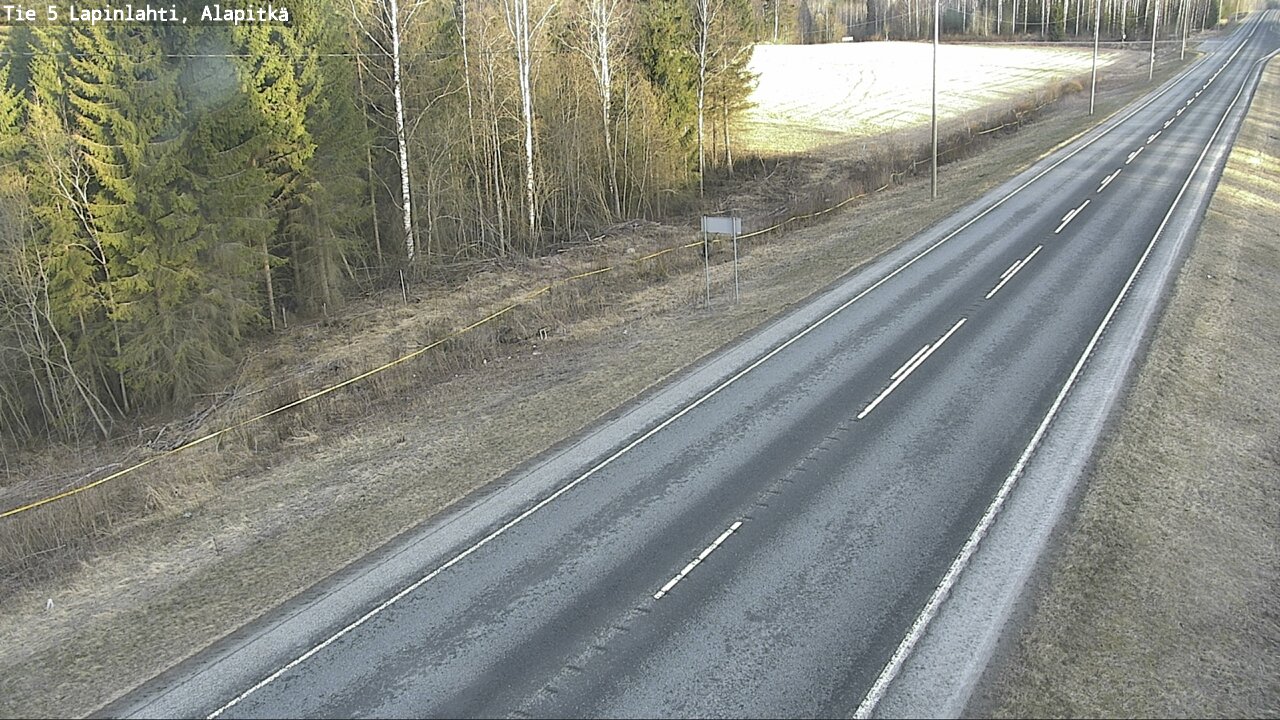 Weather Camera Image Väg 5 Lapinlax, Alapitkä, Lapinlahti, Pohjois-Savo