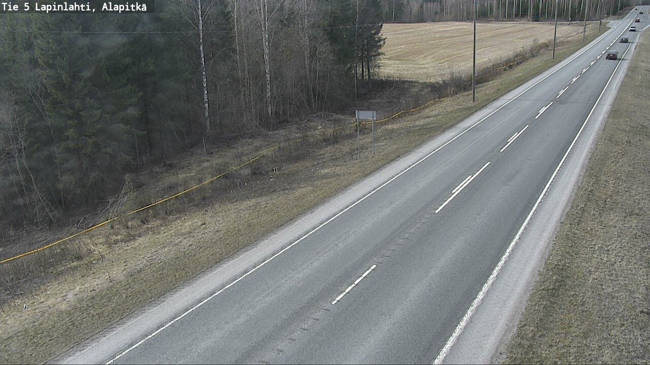 Weather Camera Image Väg 5 Lapinlax, Alapitkä, Lapinlahti, Pohjois-Savo