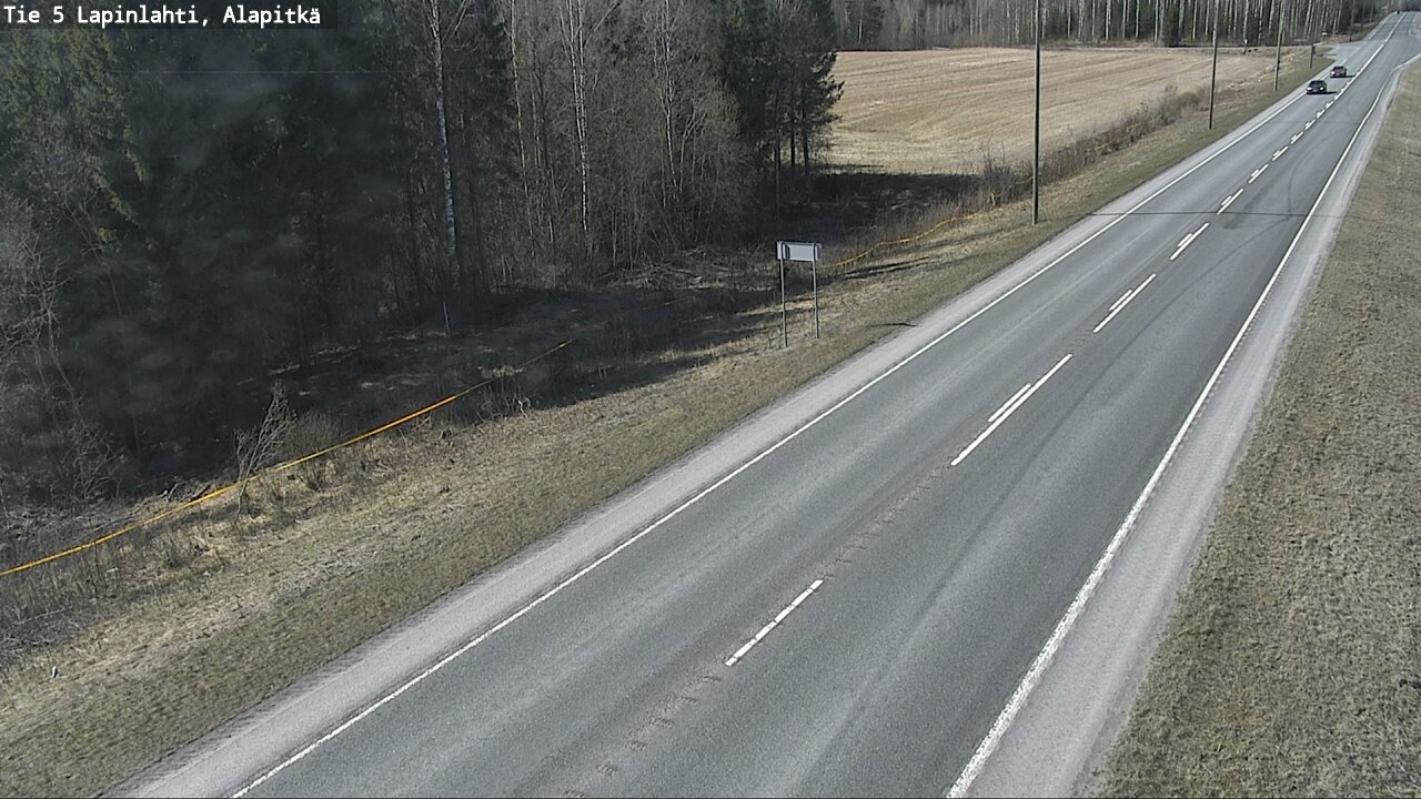 Weather Camera Image Väg 5 Lapinlax, Alapitkä, Lapinlahti, Pohjois-Savo