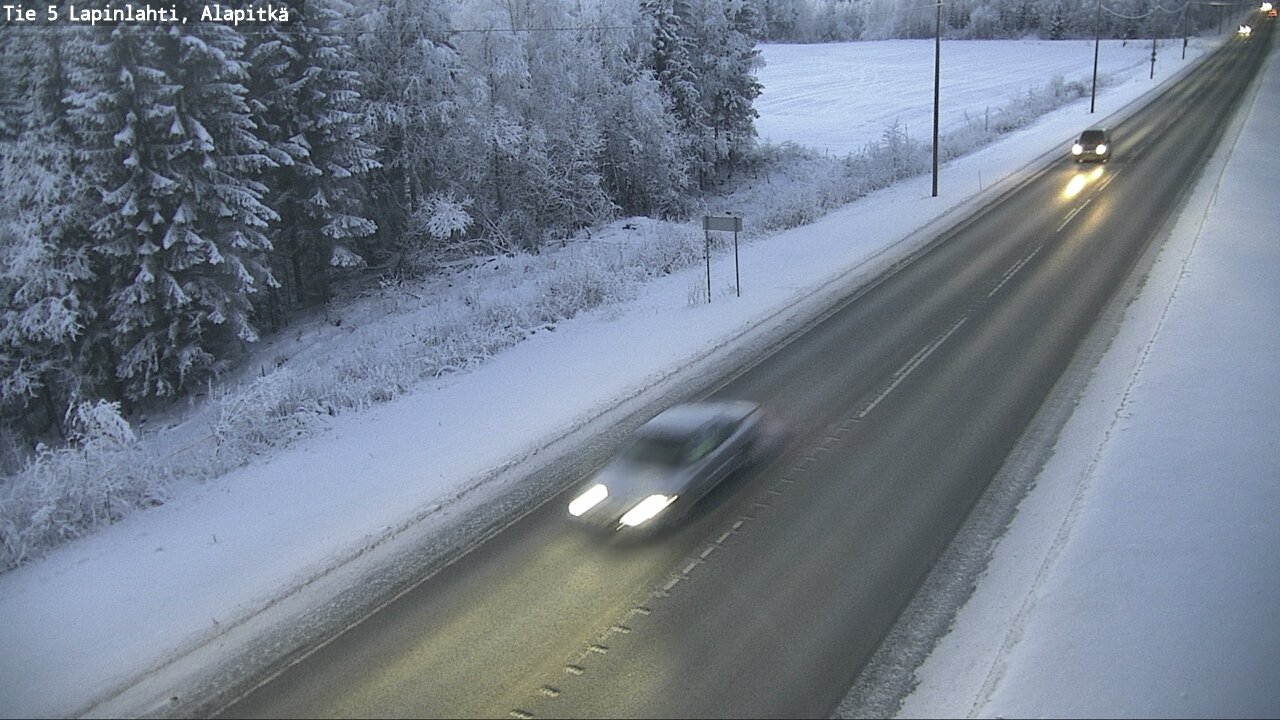 Weather Camera Image Road 5 Lapinlahti, Alapitkä, Lapinlahti, Pohjois-Savo
