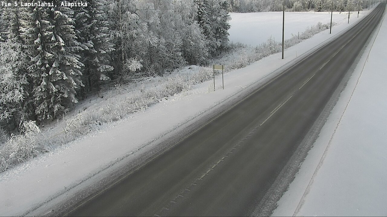 Weather Camera Image Road 5 Lapinlahti, Alapitkä, Lapinlahti, Pohjois-Savo