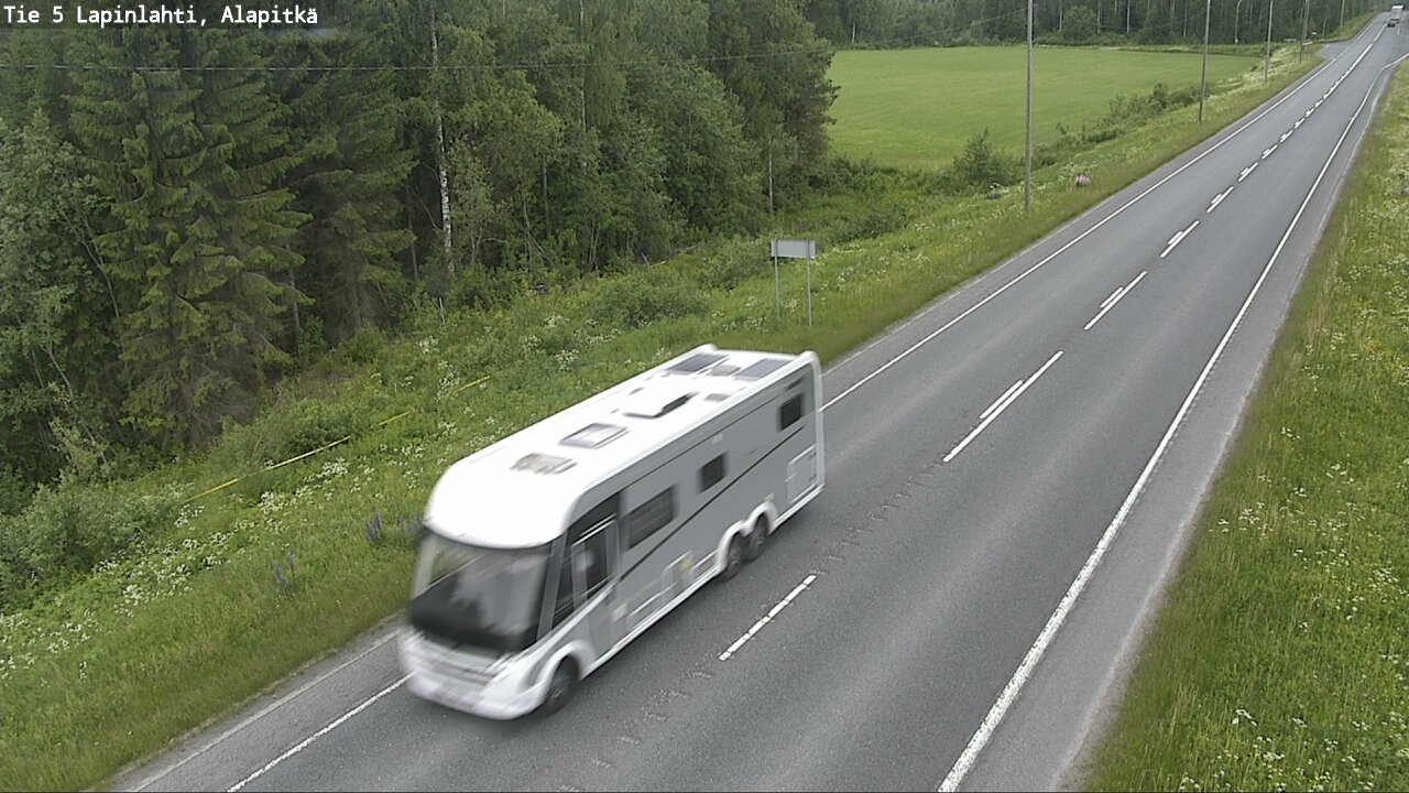 Weather Camera Image Road 5 Lapinlahti, Alapitkä, Lapinlahti, Pohjois-Savo